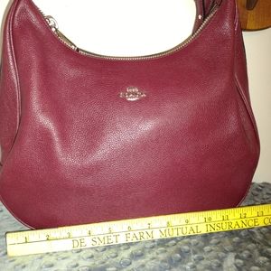 Beautiful Cranberry Coach Hobo